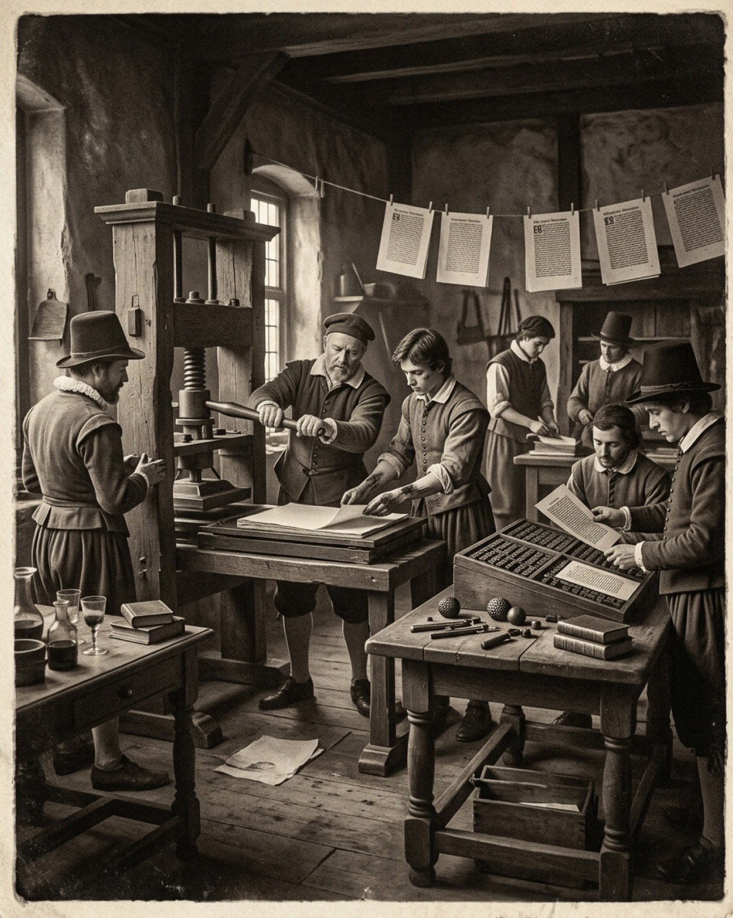 An early printing workshop